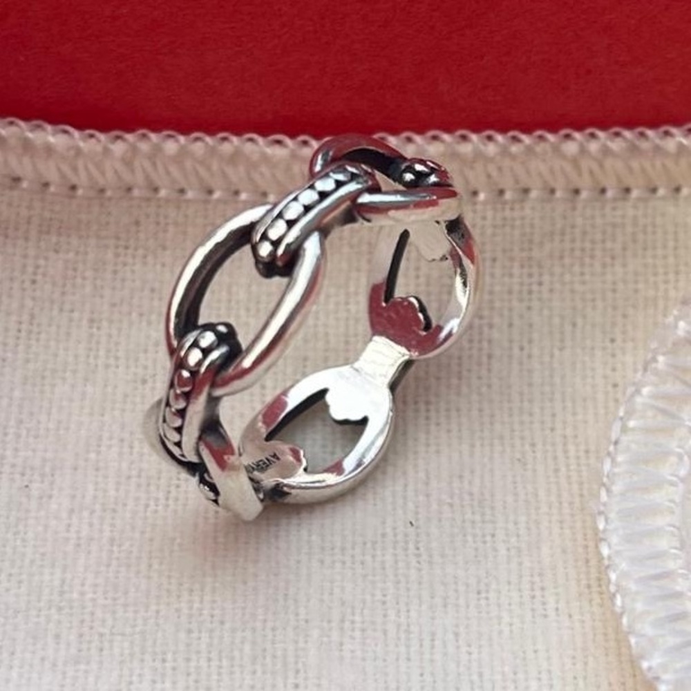 James Avery Connected Beaded Link Ring - image 5